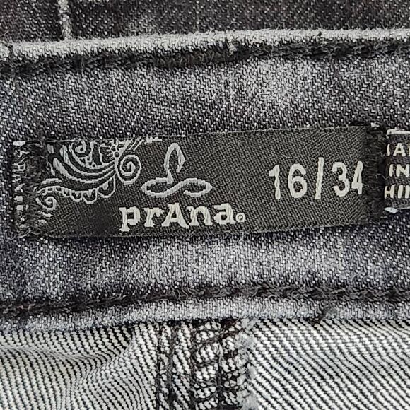 Prana Gray Straight Leg Jeans Size 16 Prana Gray Denim - Picture 5 of 7
